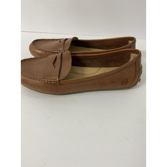 Born brown leather driving shoe loafer 8 medium - Picture 5 of 9
